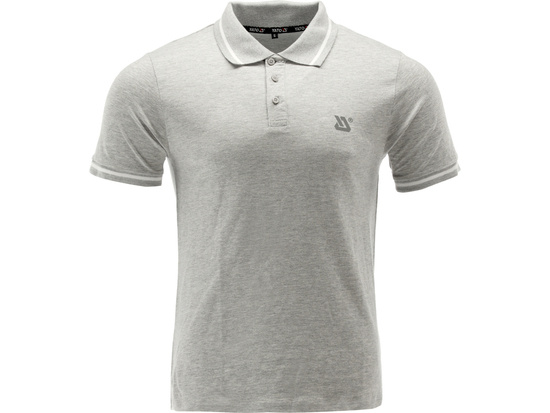 POLO DOUX, GRIS MÉLANGE, TAILLE. 2XL