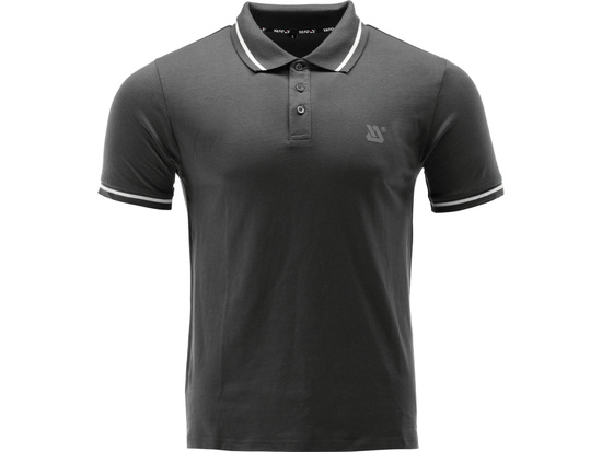 POLO DOUX, NOIR, TAILLE. 3XL