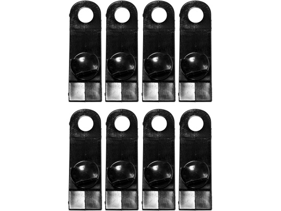 PORTE-PINCES POUR FIXATION DE BÂCHES, VERROUILLÉS AVEC UNE VIS, 8 PCS.