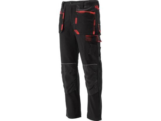 TAILLE DU PANTALON DE TRAVAIL AVEC BARRES D'ARMATURE STRETCH. L