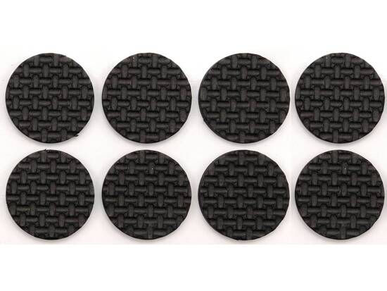 TAMPONS EN MOUSSE 38MM NOIR 8 PCS.