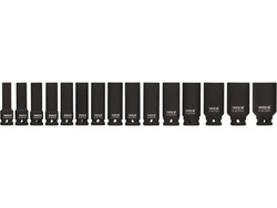 LONG IMPACT SOCKETS 1/2'', ΣΕΤ 15 ΤΕΜ.