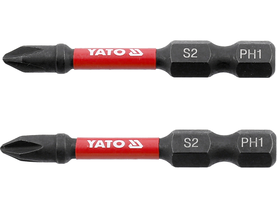 IMPACT BITS 1/4'' X50 MM PH1 2 ΤΕΜ