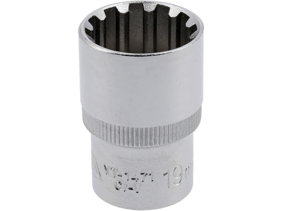 SPLINE SOCKET 1/2'', 19 MM