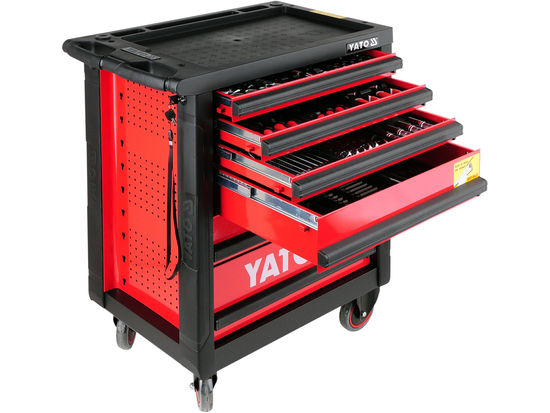 SERVICE TOOL CABINET WITH TOOLS, 6 DRAWERS 177PCS