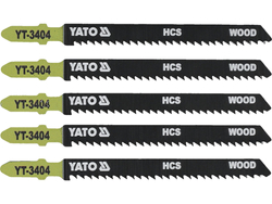 JIG SAW BLADE TYPE T, 10 TPI, FOR WOOD, 5 PCS