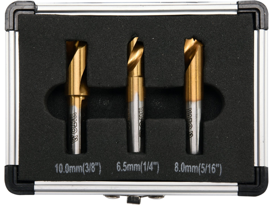 JUEGO DE BROCAS PARA SOLDADURA POR PUNTOS, 3 PIEZAS