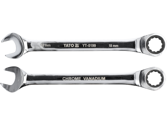 CHIAVE COMBINATA CON CRICCHETTO 18 MM