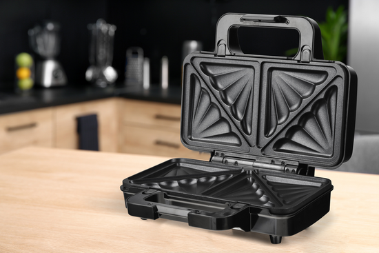 TOSTADA 900W 3EN1 XXL, PLACAS GRILL, PARA DEGUSTACIÓN Y WAFFLES