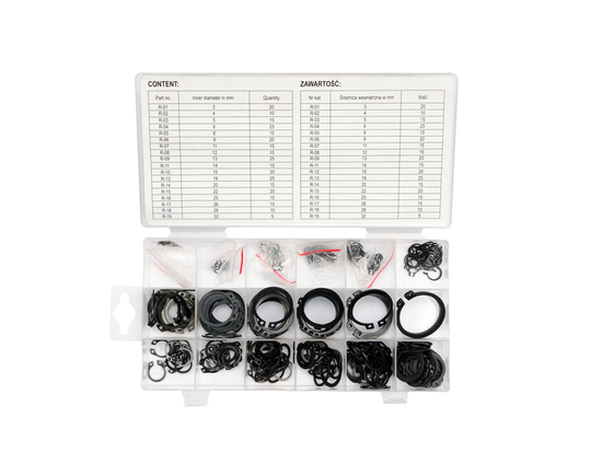 EXTERNAL CIRCLIP ASSORTMENT 300 PCS