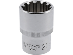 DRÁŽKOVÁ ZÁSUVKA 1/2'', 20 MM