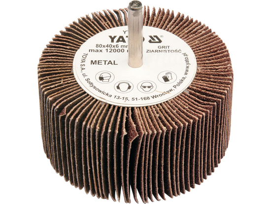 КРУГ ПЕЛЮСТКОВИЙ ТАРІЛЧАСТИЙ 80X40X6 P60