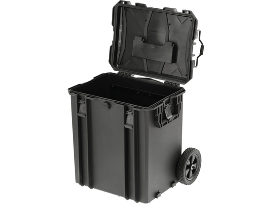 CAJA CON RUEDAS + MALETA