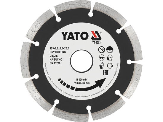  DIAMOND BLADE, SEGMENT 125 MM