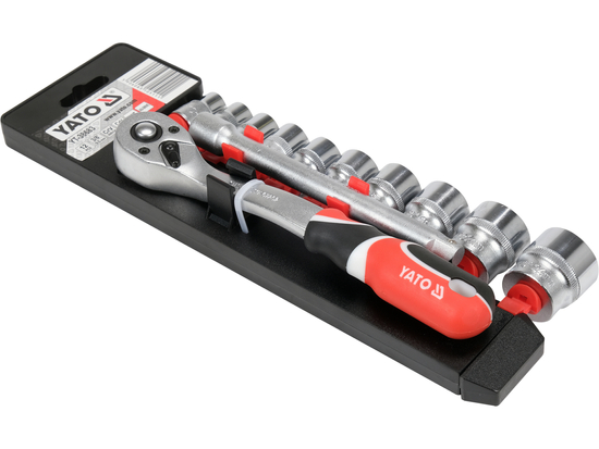 JEU DE DOUILLES AVEC ACCESSOIRES 3/8'', 12 PIÈCES