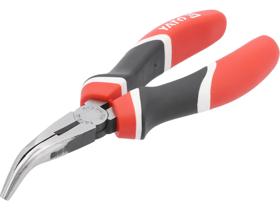 ALICATE CURVO EXTENDIDO, CRV, 160 MM, MANGO TRES COLORES