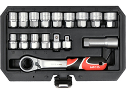 SPLINE 1/2'' 3/8'' LĪDZ IZVĒRŠANĀS LIGZDAS KOMPLEKTS IETVER 17 DAĻAS