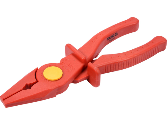 INSULATED FLAT NOSE PLIERS, PLASTIC, SIZE: 200MM VDE