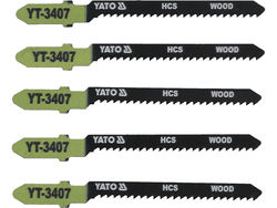 JIG SAW BLADE TYPE T, 13 TPI, FOR WOOD, 5 PCS