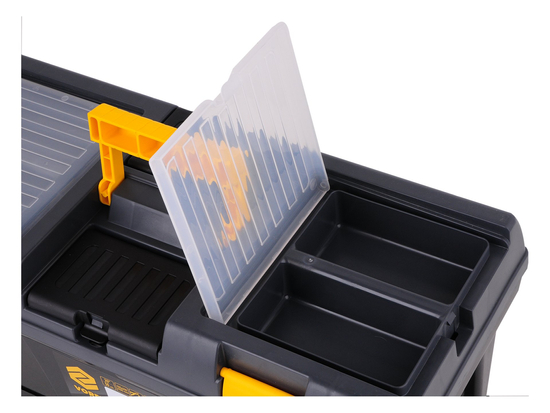 CAJA DE HERRAMIENTAS DE 20'' CON MÓDULO PARA 3 CONTENEDORES CON TAPA