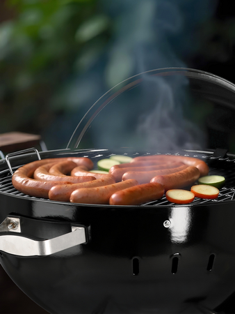 KEREK SZÉN GRILL 54CM FEKETE