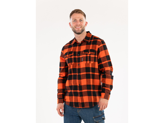 SARKANS FLANNEĻA KREKLS, IZMĒRS. 3XL