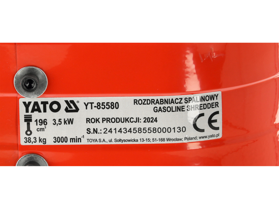 TRITURATORE A COMBUSTIONE BENZINA PER RAMI 45 MM CAPACITÀ 196 CM3