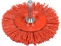 SPAZZOLA A DISCO CON GAMBO IN NYLON DA 75 MM