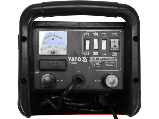 BATTERY CHARGER WITH JUMP STARTER 20-600AH