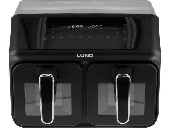 FRITEUSE 2200W 4L+4L NOIRE