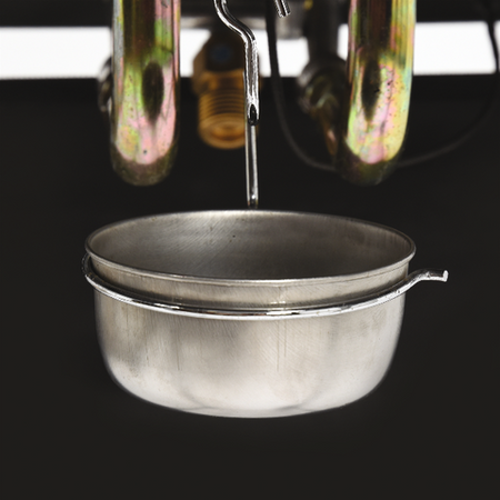 GRIGLIA A GAS PER CUCINA, 2 FUOCHI 5,5KW, NERA