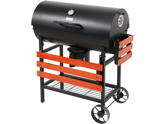 GRILL WĘGLOWY Z POKRYWĄ, RUSZT 71X34,5CM