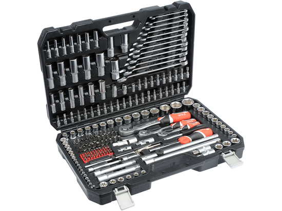 JUEGO DE HERRAMIENTAS 1/4'', 3/8'' Y 1/2'', 216 UDS.