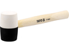 RUBBER MALLET WITH WOODEN HANDLE 370 G
