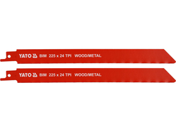 SABRE SAW BLADES BIM 225MM 2PCS 24TPI