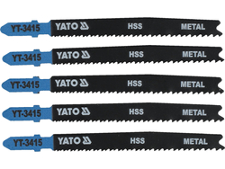 JIG SAW BLADE TYPE T, 24-10 TPI, FOR METAL, 5 PCS