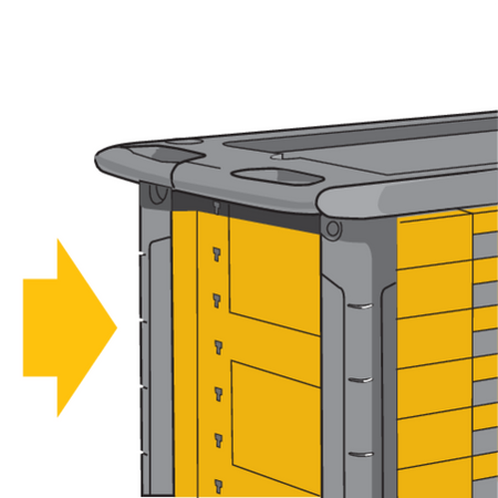 6 DRAWERS ROLLER CABINET