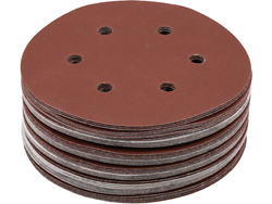 DISCO ABRASICO VELCRO 6 FORI P240 150 MM / 50 PZ.