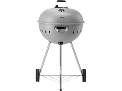 BARBECUE À CHARBON DE BOIS ROND 54CM GRIS