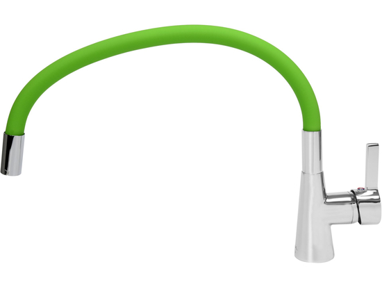 GRIFO PARA LAVABO CON CAÑO FLEXIBLE - 'FLEXIBLE' VERDE