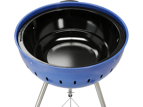 CHARCOAL BBQ, ROUNDED, 54CM BLUE