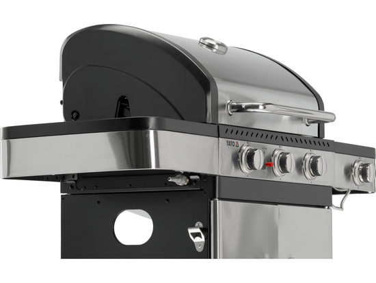 GRELHADOR A GÁS ZUSHI 3+1, AÇO INOXIDÁVEL 11,2KW