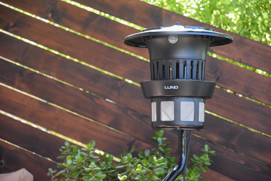 LÁMPARA INSECTICIDA CON VENTILADOR, UV-A 8W, IPX4, SOPORTE