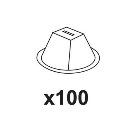 TILE LEVELLING SYSTEM - SET OF 100 CUPS, 100 STRAPS AND PLIERS