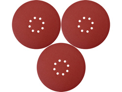 PAPIER PONÇANT ROND AVEC VELCRO 225 MM P180 POUR YT-82340, YT-82350 / 3 PCS.