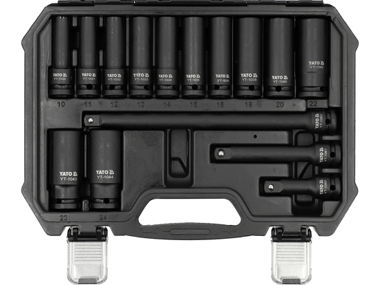 IMPACT SOCKET AND PROTECTIVE IMPACT SOCKET SET 1/2" 18PCS