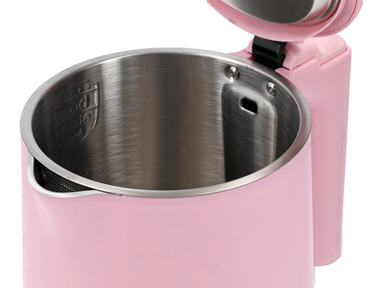 CHALEIRA ELÉTRICA 1,5L ROSA, COOL TOUCH