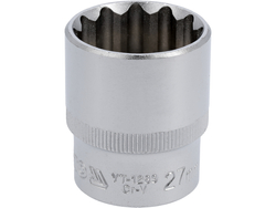 ZÁSUVKA DVANÁSŤSTRANNÁ 1/2'' 27 MM