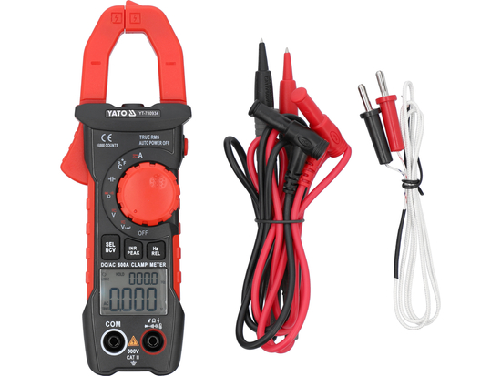 ALICATE AMPERÍMETRO TRUE RMS CA/CC 10MA-600A