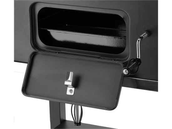 DELUXE ANGLIŲ GRILĖLIS SU RŪKYKLA